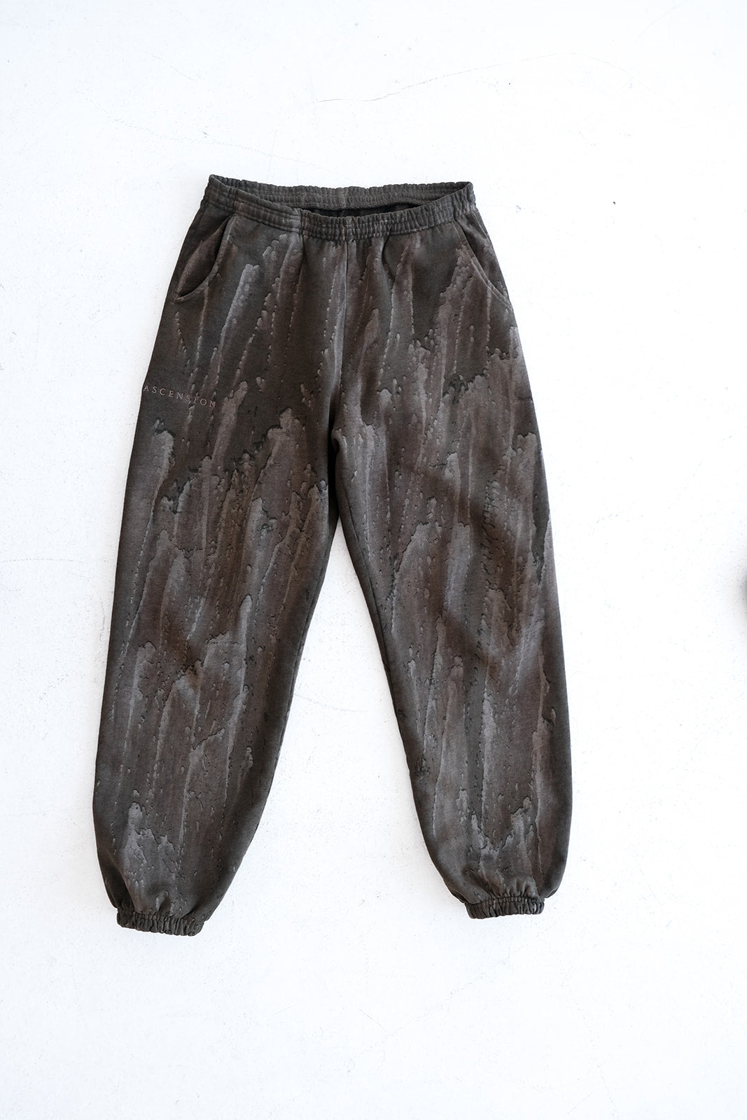 Olive Drip Dye Jogger Sweats