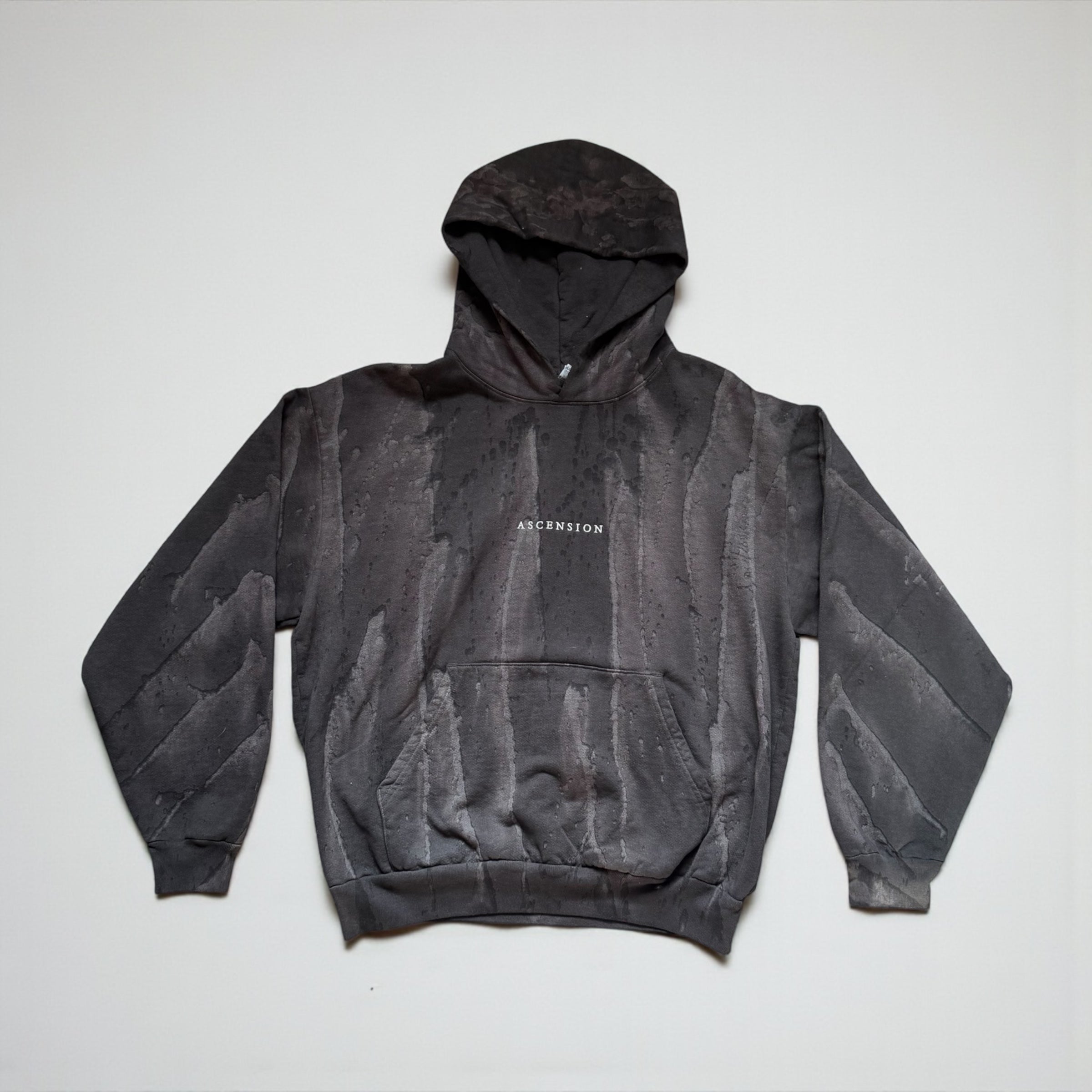 Black Drip Dye Hoodie