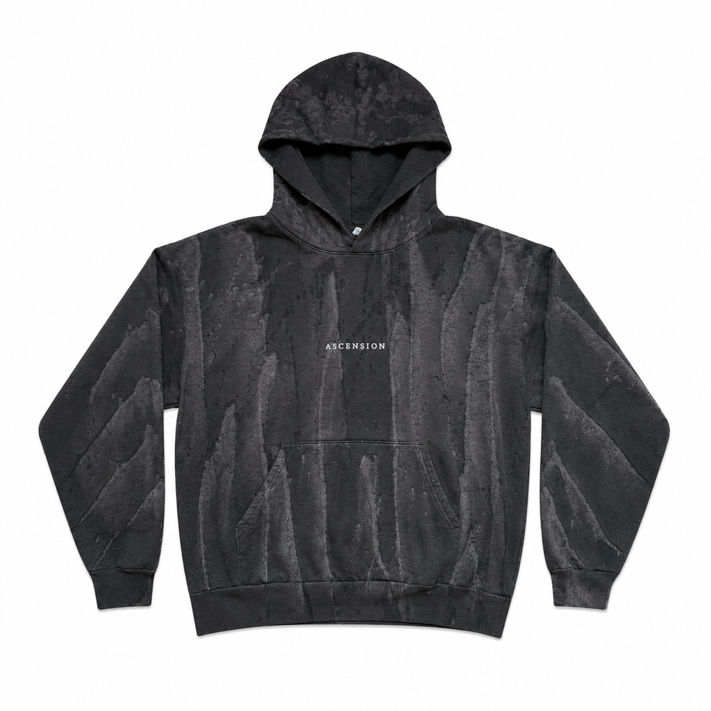 Black Drip Dye Hoodie