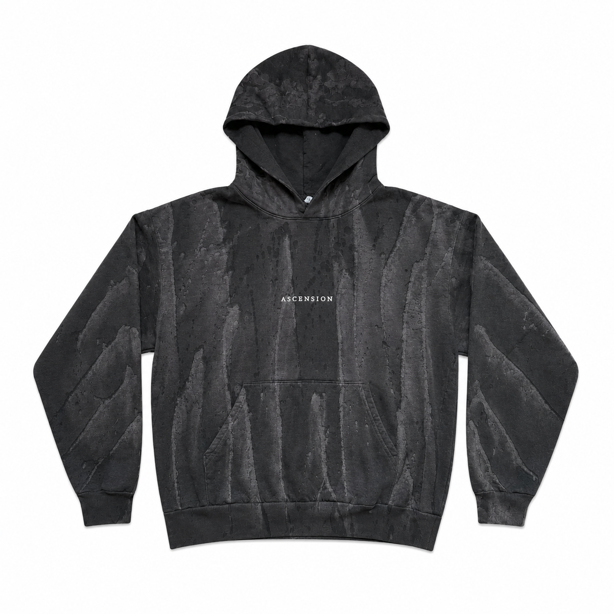 Black Drip Dye Hoodie