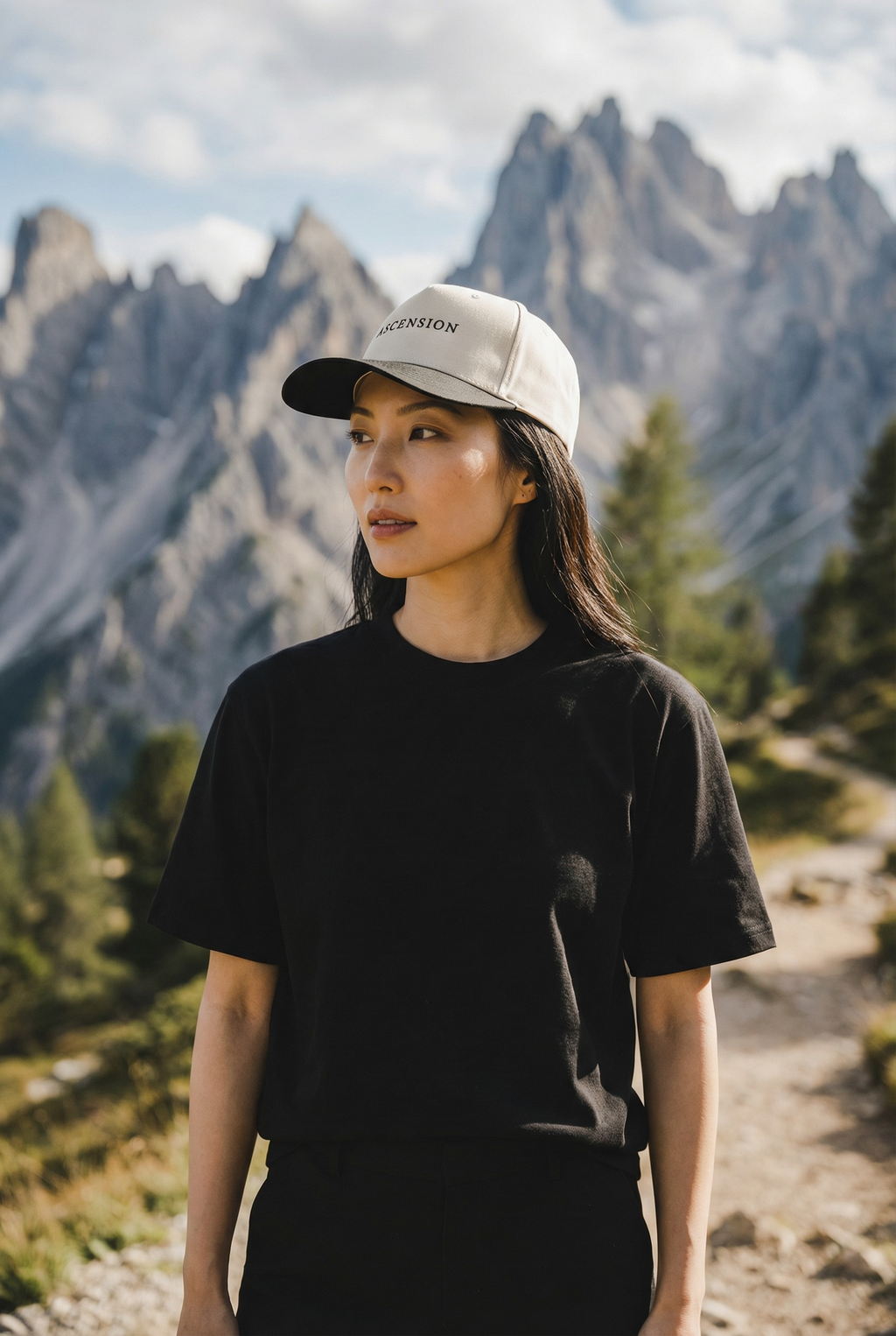 Black 5-Panel Hat