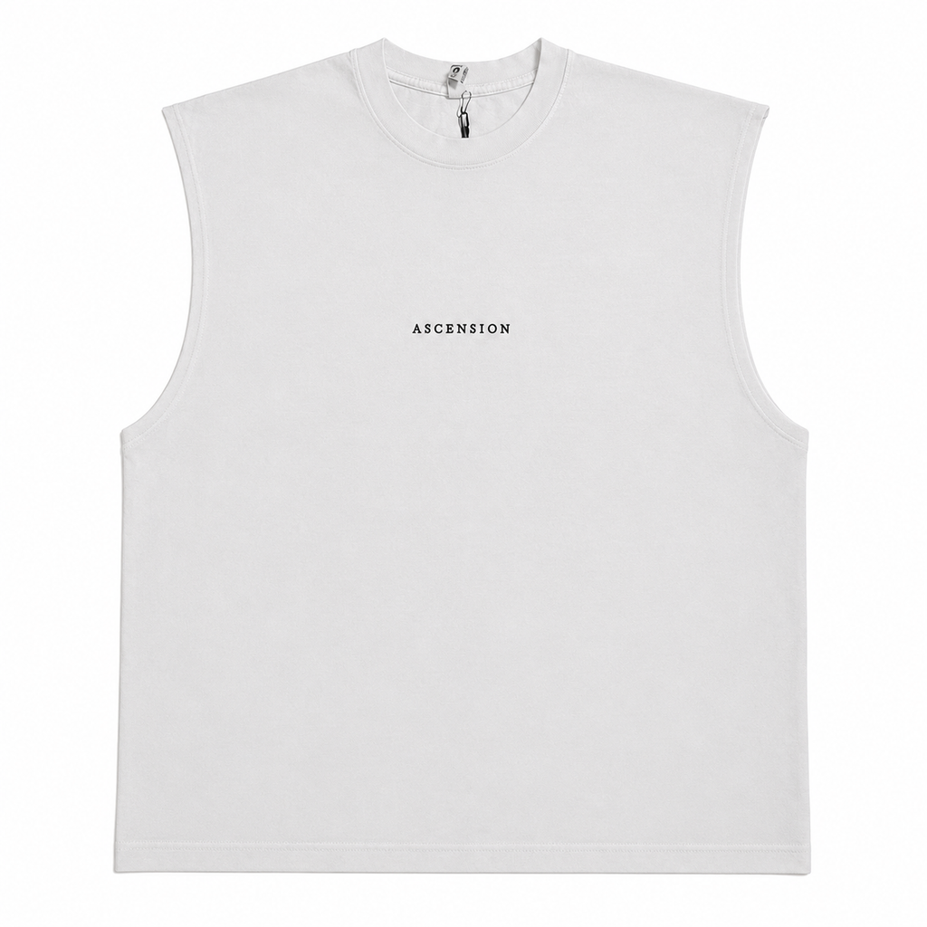 Sleeveless Tee - White