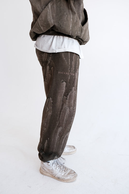 Olive Drip Dye Jogger Sweats