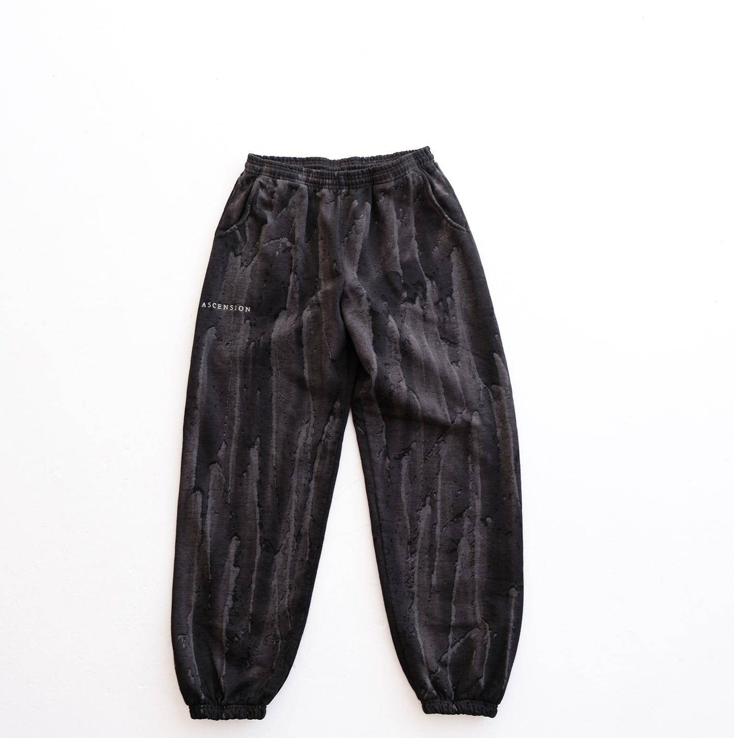 Black Drip Dye Jogger Sweats