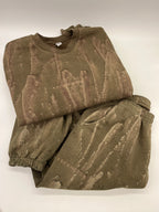 Olive Drip Dye Jogger Sweats