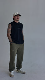 Sleeveless Tee - Black